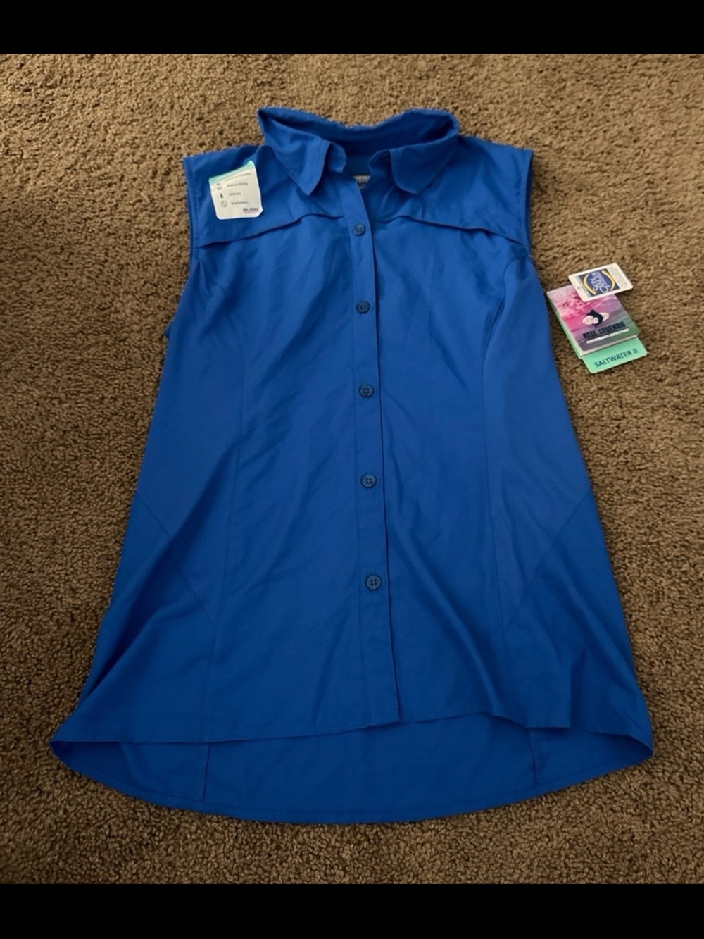 Reel Legends Saltwater II Women’s Button Sleeveless Shirt